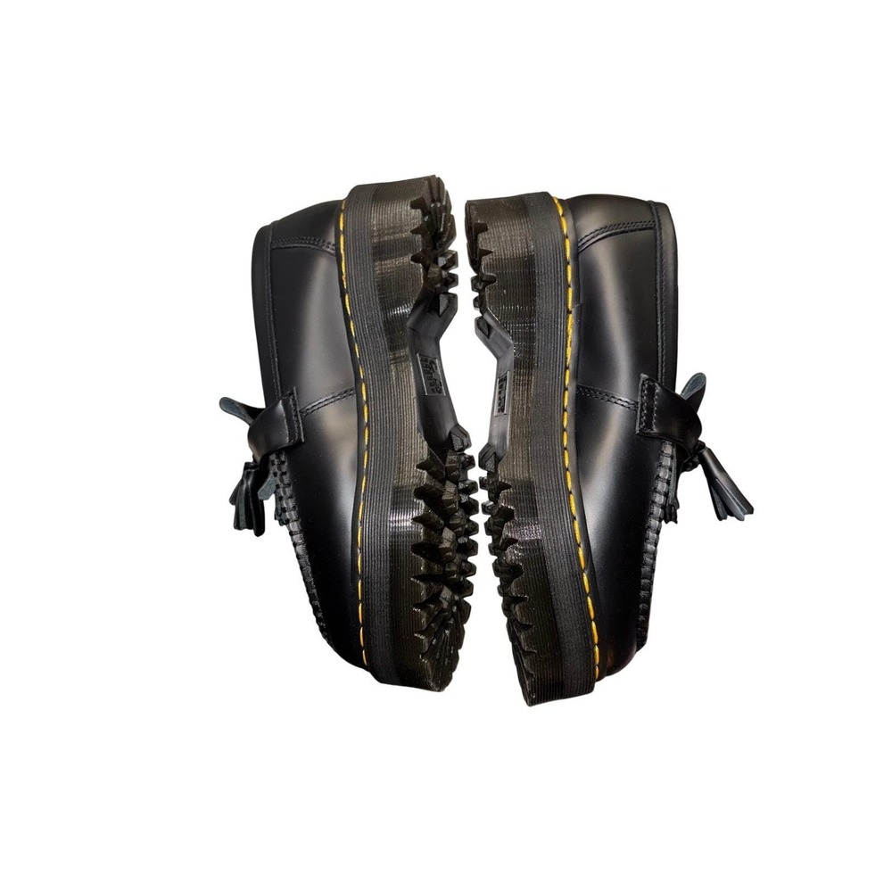 New w/Tags! Dr Martens Tassel Loafers Black Leather Platform Lug Sole Mens 8 - Picture 5 of 16